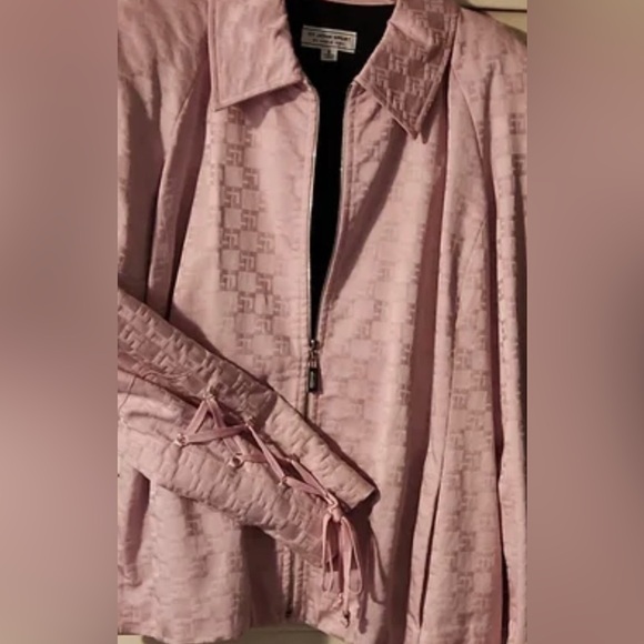St. John Sport Monogram Jacket Pink Purple  Zip Up - Picture 7 of 8